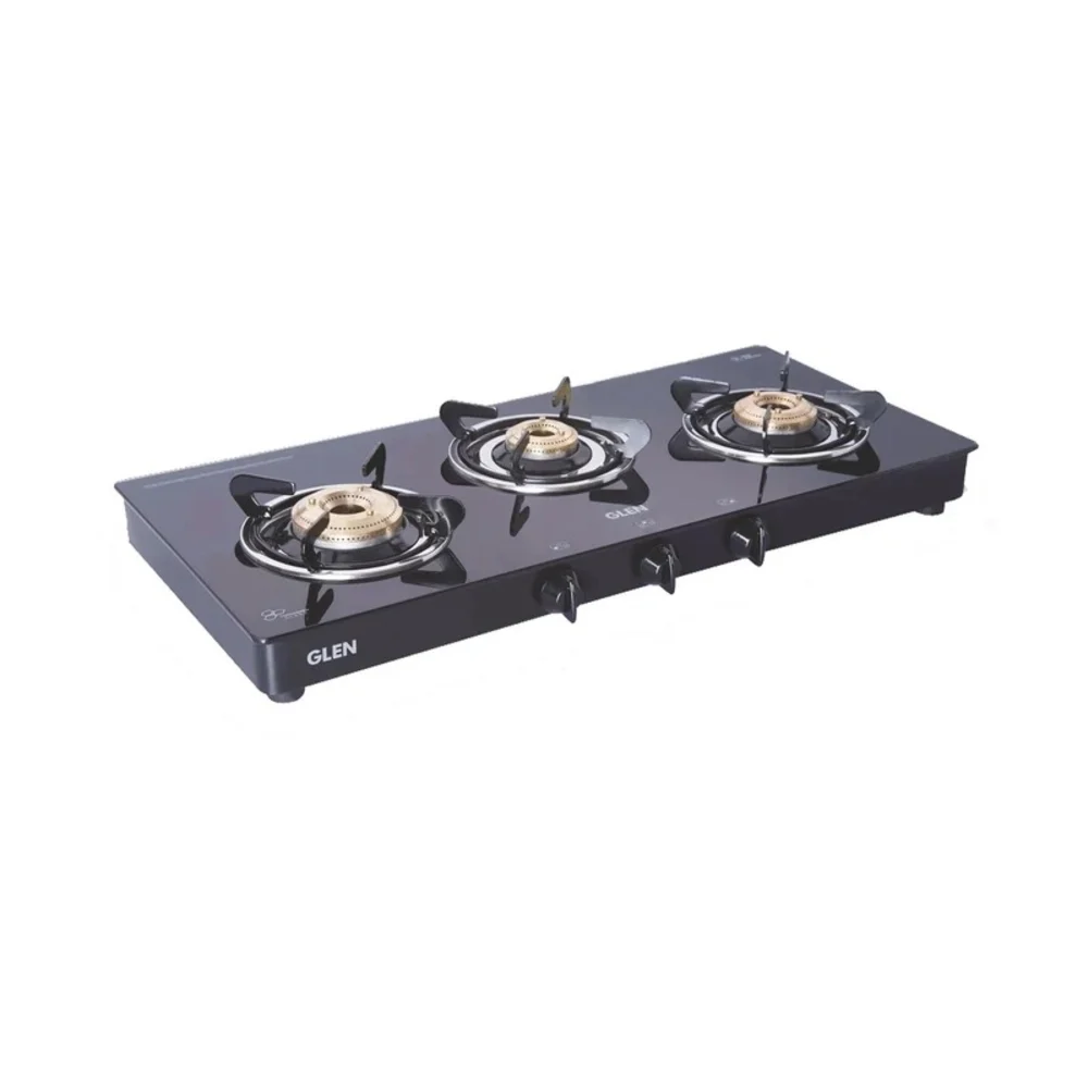 Auto Ignition 3-Burner Gas Stove | Convenient Cooking - Authorized Dealer in Saharanpur