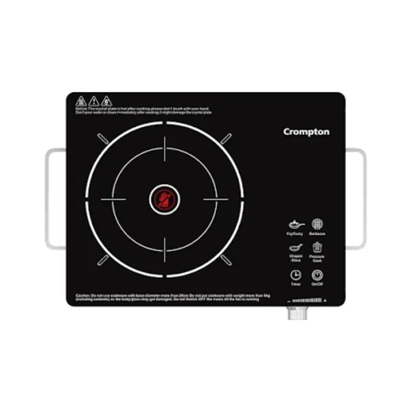Bajaj Infrared Cooktop Pro | 2000W Energy-Efficient Cooking